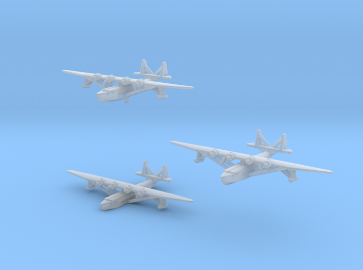 Sikorsky S42 Flying Boat Set 3d printed Sikorsky S42 1/1250 scale models: &quot; in flight&quot;, with beaching gear and &quot;waterline&quot;, by CLASSIC AIRSHIPS