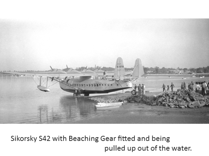 Sikorsky S42 Flying Boat Set 3d printed 
