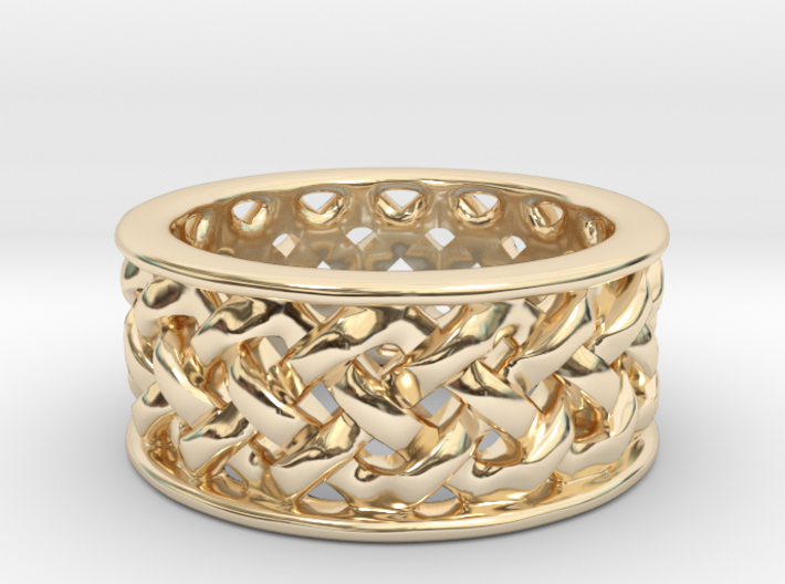 Knotwork Ring - complex 3d printed