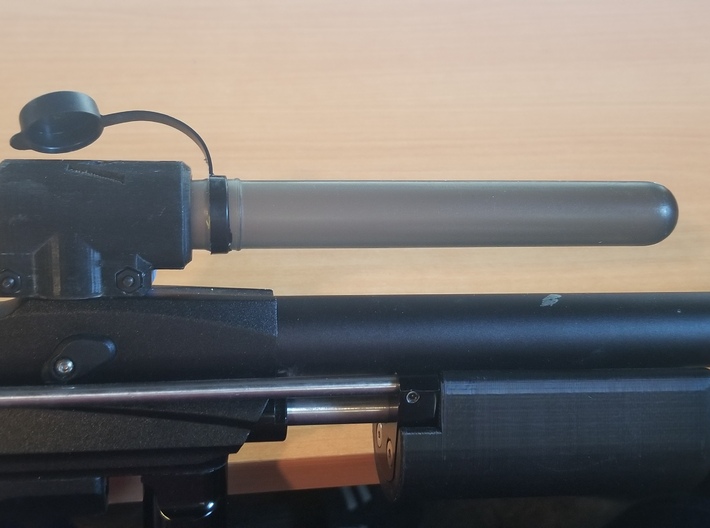 LOW PROFILE STOCK CLASS PAINTBALL ADAPTER 3d printed Mounted onto Pump Gun