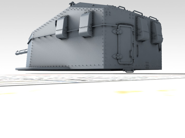 1/200 HMS Tiger Class 6"/50(15.2cm) QF MKN5 Gun x2 3d printed 3d render showing product detail