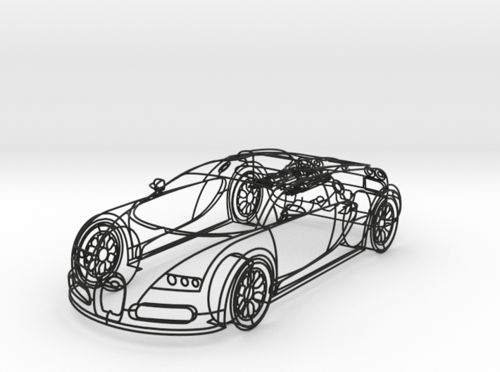 Bugatti Veyron 1:18 3d printed 