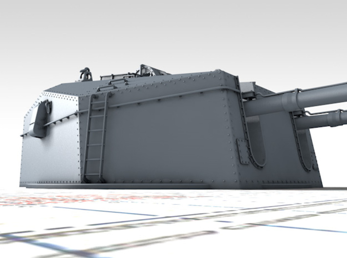 1/48 HMS Tiger Class 6"/50 (15.2cm) QF MKN5 Gun x1 3d printed 3d render showing product detail