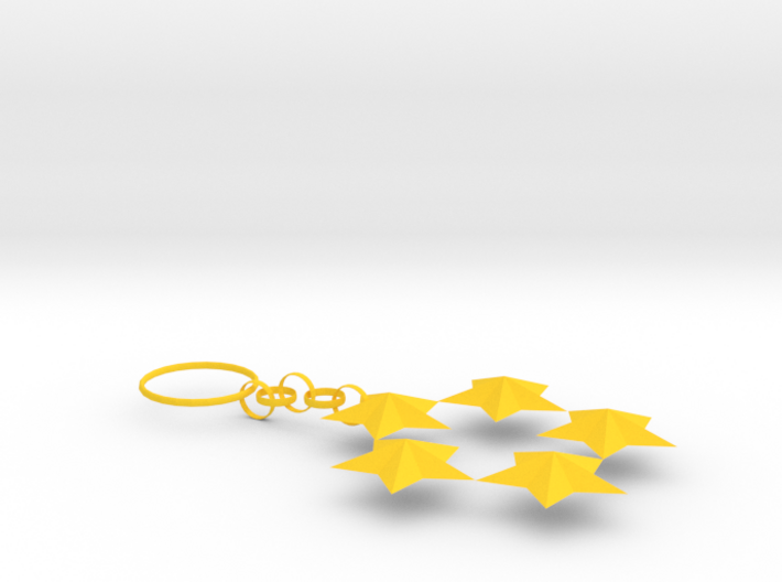 Key Ring Of Star 3d printed
