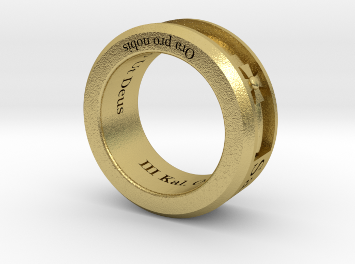 Saint Michael Ring Size 9 3d printed