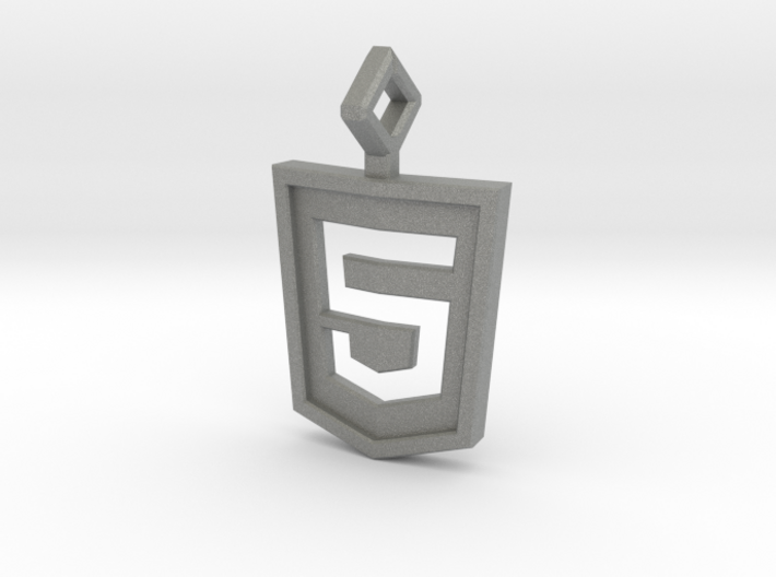 HTML 5 Keychain 3d printed