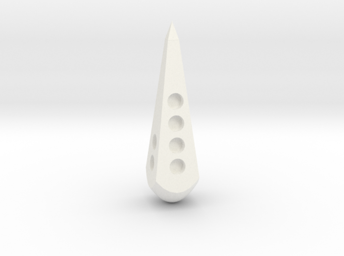 Obelisk dice pipped (d4 or d6) 3d printed