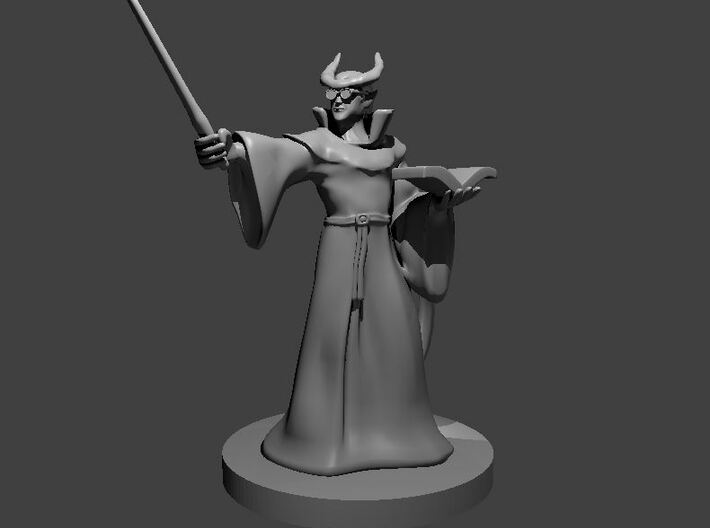 Tiefling Wizard with Glasses 3d printed