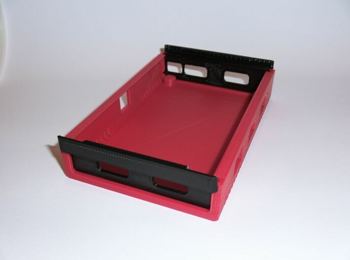 USB Sidecar for MiSTer XS Case Bottom (1/2) (v1.1) 3d printed 