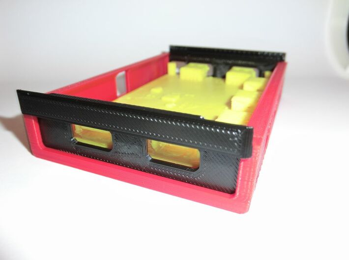 USB Sidecar for MiSTer XS Case Bottom (1/2) (v1.1) 3d printed 