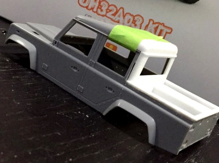 Orlandoo D110 Pickup conversion (With drop bed) 3d printed Rough install