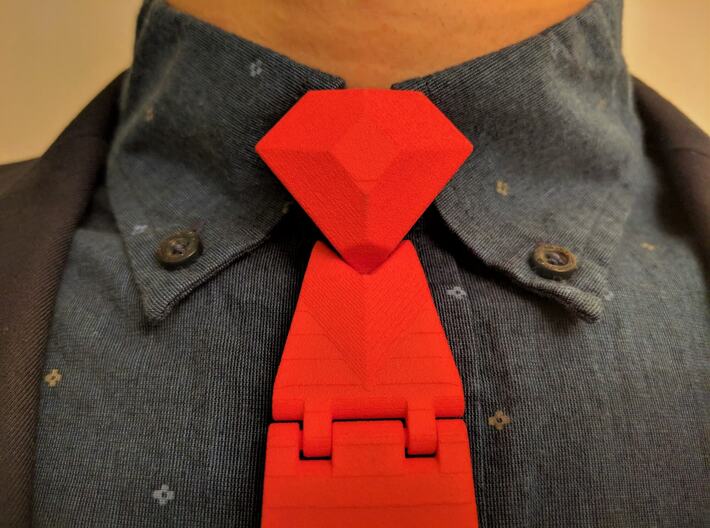 The Classic Necktie 3d printed The Classic has a stunning diamond knot to cap it off