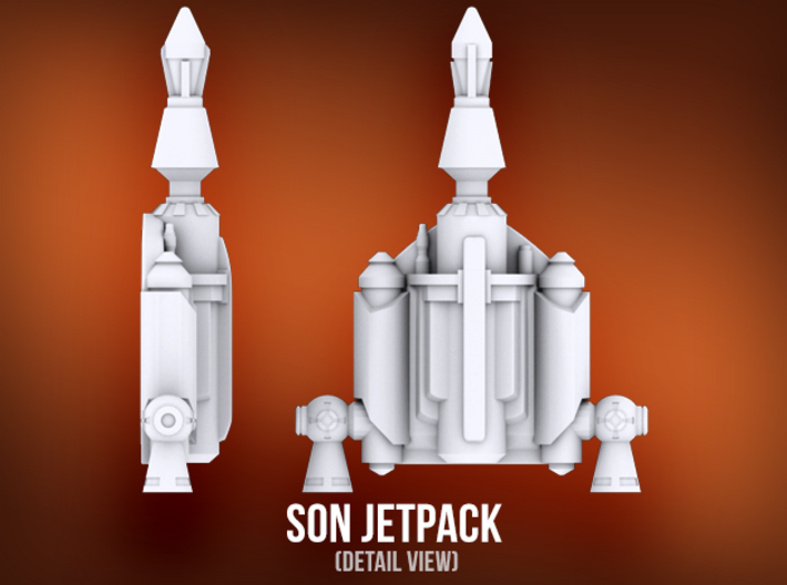 Son Jetpacks (x7) 3d printed 