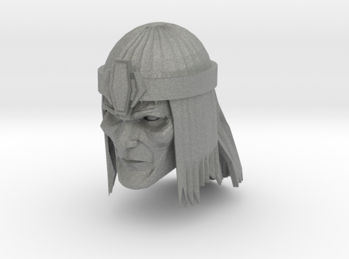 Barbarian Head with crown 1 3d printed