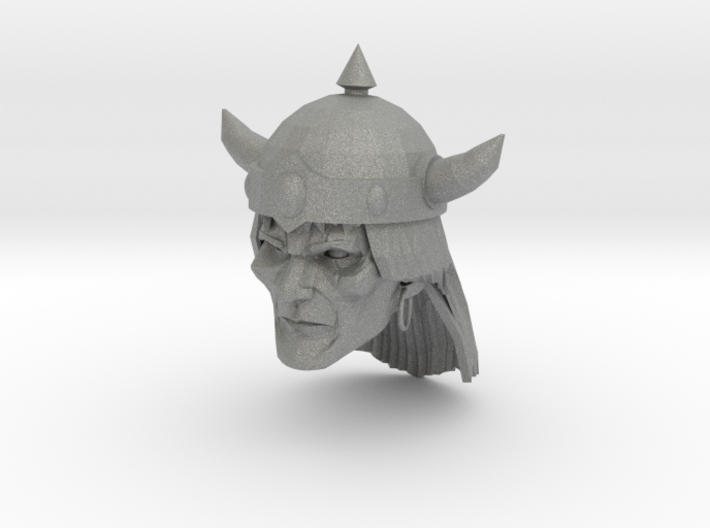 Barbarian Head with helmet 1 3d printed