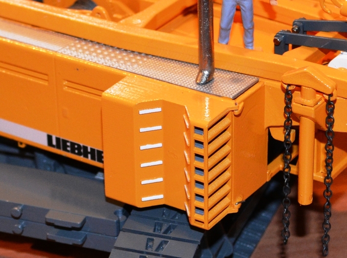  Liebherr HS895HD - cooling housings 3d printed Working position (ready built and painted model shown)