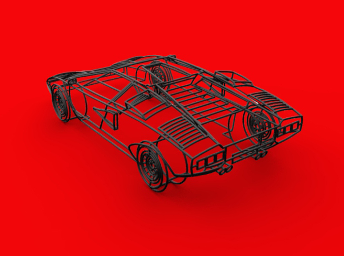 Lamborghini Countach 1:18 3d printed 