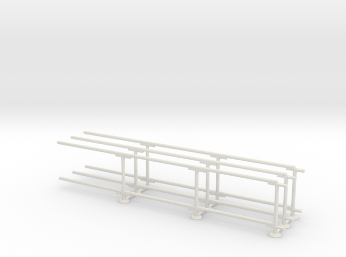 6' Straight Fence Frame-3-bay (3-ea.) 3d printed CLBF-007-3