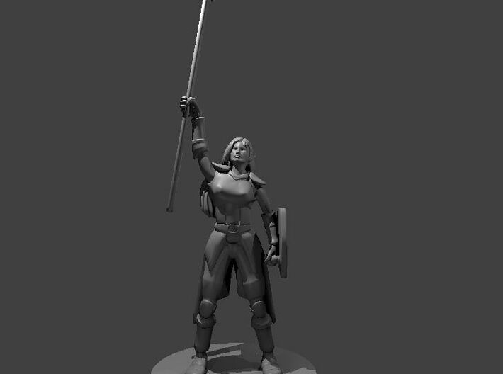 Female Elven Storm Cleric 3d printed