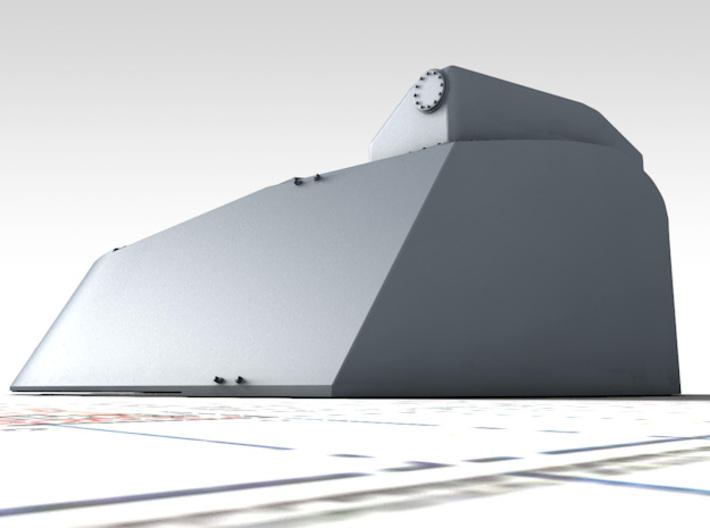 1/350 HMS Furious 18"/40 MKI Gun w. Blast Bag x1 3d printed 3D render showing product detail