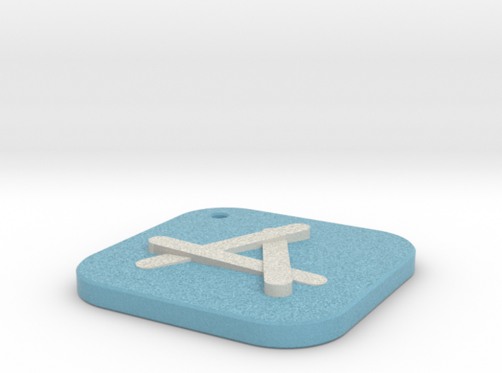 iOS Appstore Keychain 3d printed