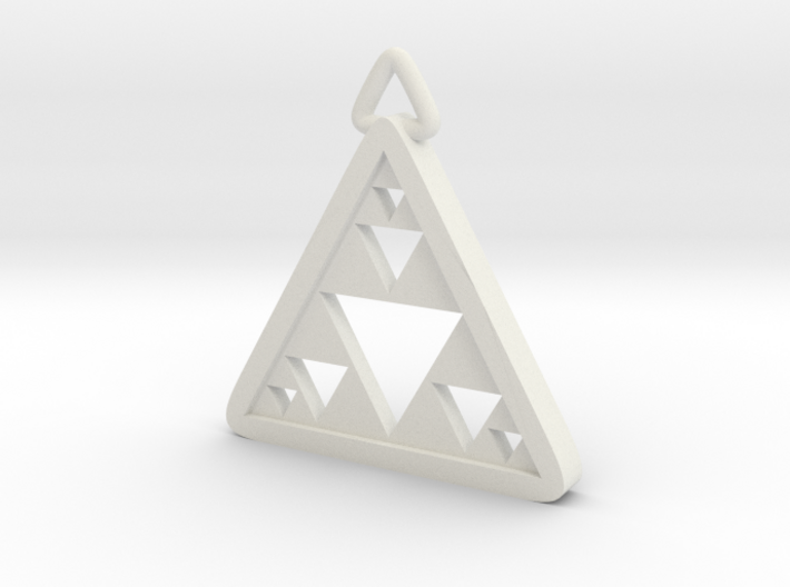 Triangle Fractal Pendant 3d printed