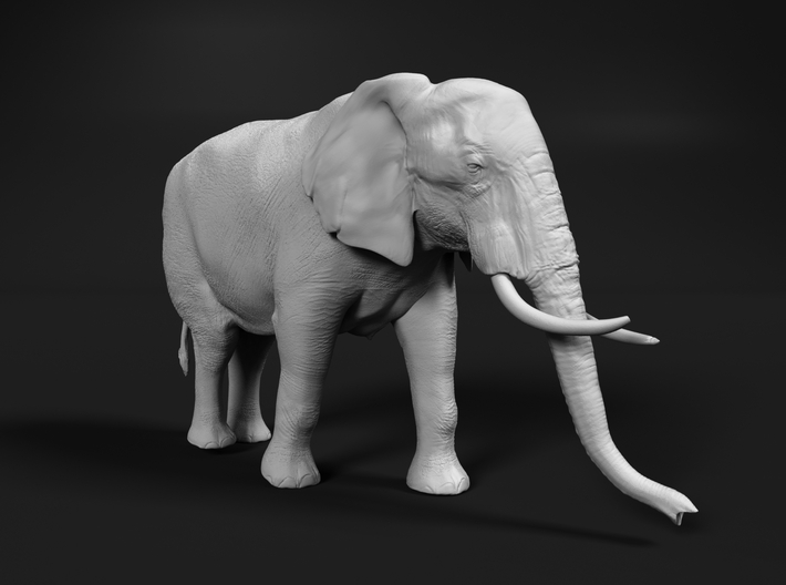 African Bush Elephant 1:87 Walking Female 3d printed