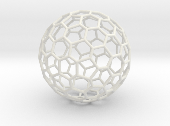 Goldberg polyhedron GP(3, 0) 3d printed 