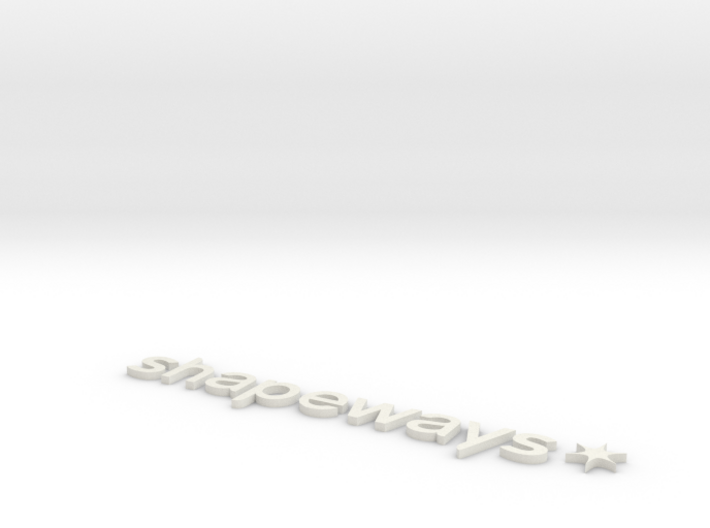 Old Shapeways logo 3d printed