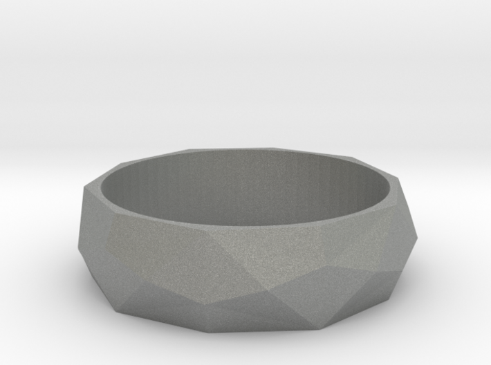 Ring with beautiful poly pattern for man and women 3d printed