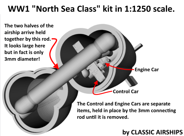 North Sea Class NS11 of WW1 3d printed Assembly Instructions 1 of 3