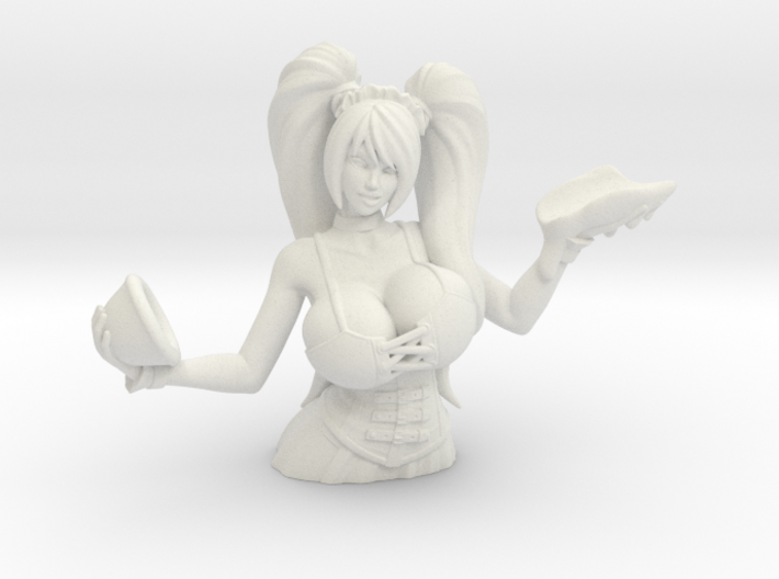 The maid sexy penholder (plastic) 3d printed