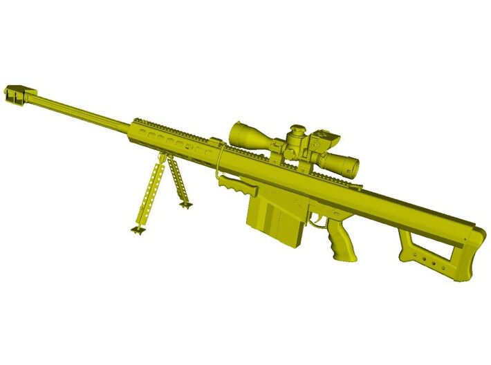 1/24 scale Barret M-82A1 / M-107 0.50&quot; rifle x 1 3d printed
