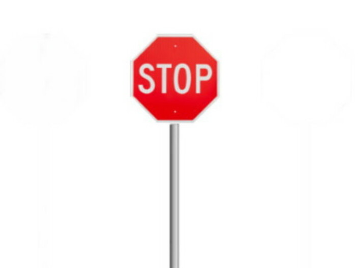 Stop Signs (8 ea.) 3d printed Part # SS-001