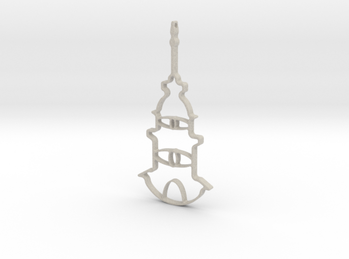 Tower Necklace-46 3d printed