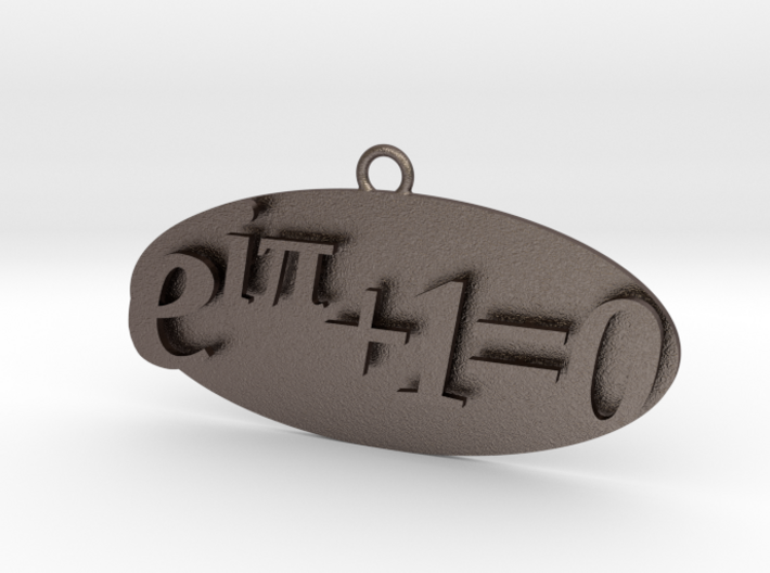 Euler identity Equation earring or pendant 3d printed