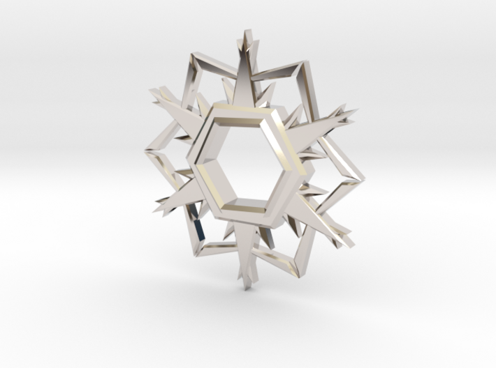 Alpha-Omega Snowflake 3d printed