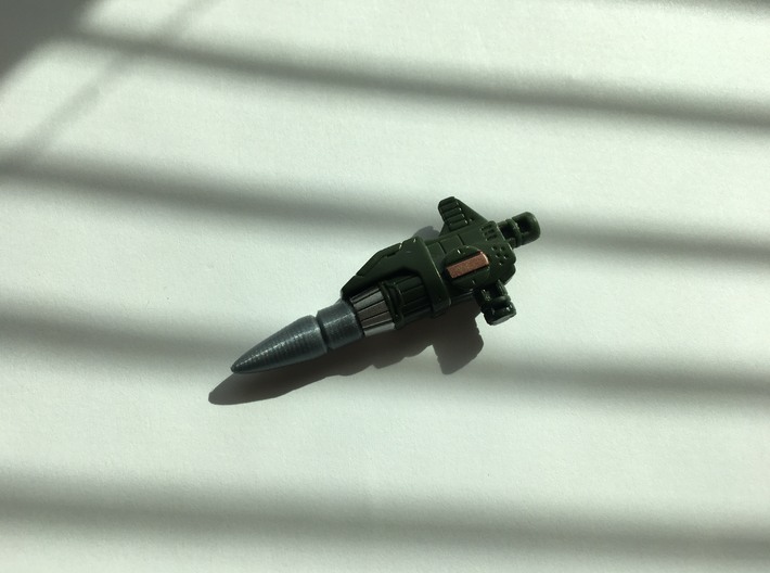 Siege War for Cybertron Hound Missile for Launcher 3d printed Home-printed missile attached to stock launcher.