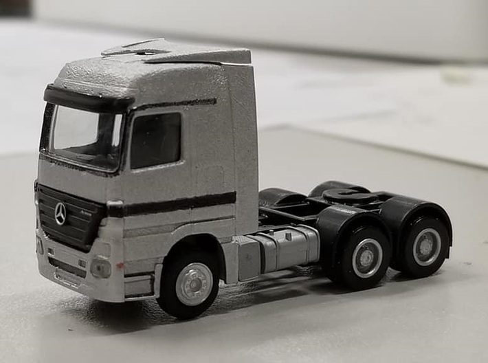 Tri-Axle Tractor Chassis for Herpa 1:120 TT Scale 3d printed 
