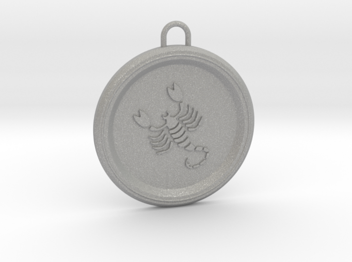 scorpio-pendant 3d printed star sign scorpio