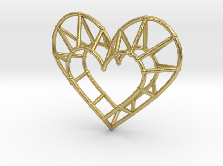 Minimalist Heart Pendant 3d printed