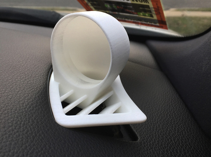 Defroster Vent Gauge Pod (45mm) for RHD E60/E61 3d printed LHD version image reversed for reference.