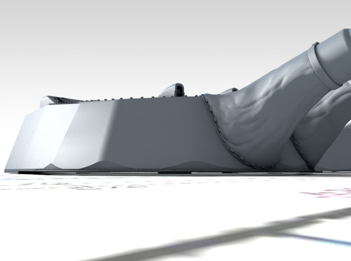 1/500 15" MKI R & QE Class Guns 20º Blast Bags x4 3d printed 3d render showing product detail