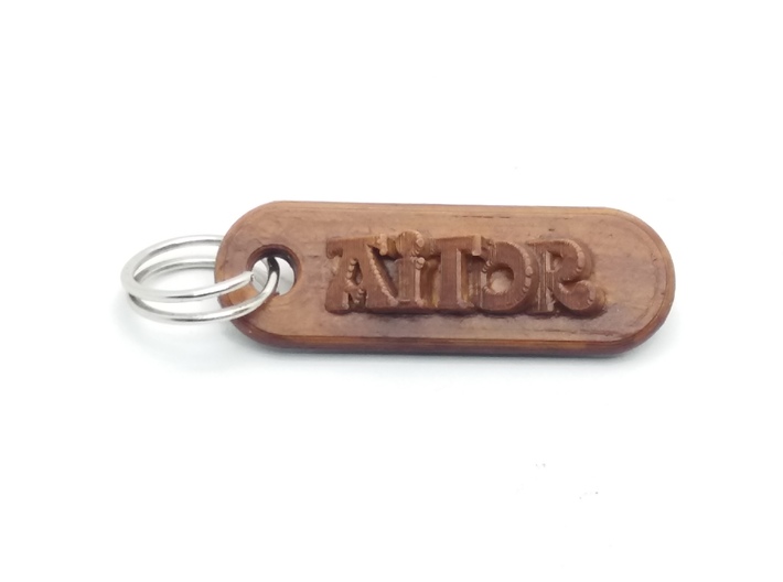 AITOR Personalized keychain embossed letters 3d printed 