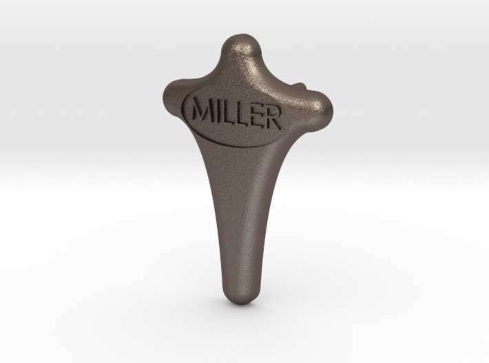 Miller Tie Tack Lapel Pin 3d printed