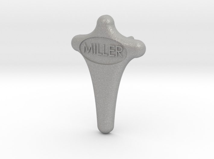 Miller Tie Tack Lapel Pin 3d printed