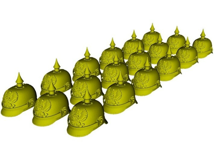 1/35 scale German pickelhaube helmets x 18 3d printed
