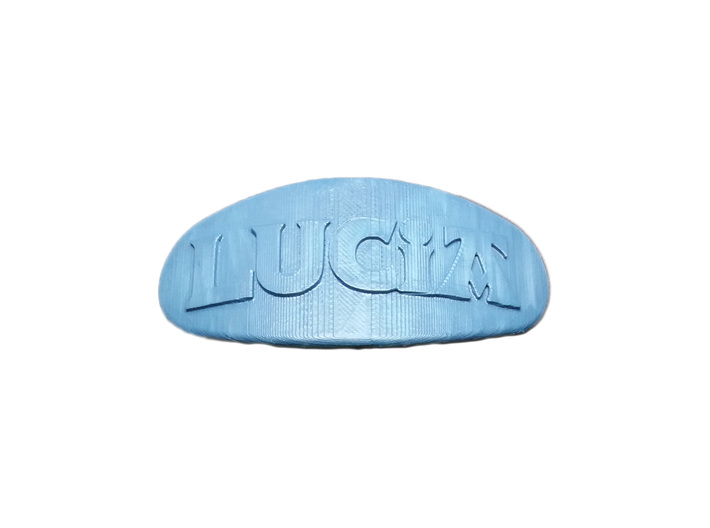LUCIA Personalized Oval Hair Barrete 70-86 3d printed 