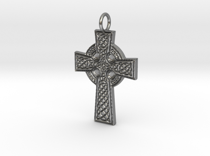 Celtic Cross Pendant (thick profile) 3d printed