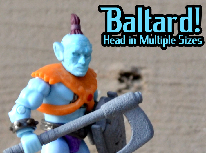 Baltard Head - Multisize 3d printed Hand painted smooth fine detail, on a Megaconstrux Body